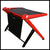 DXRacer Gaming Desk GD-1000-NR-1, Professional Game Work Station, Ultimate Gaming Comfort for PC Gamer, Black & Red Gaming Table